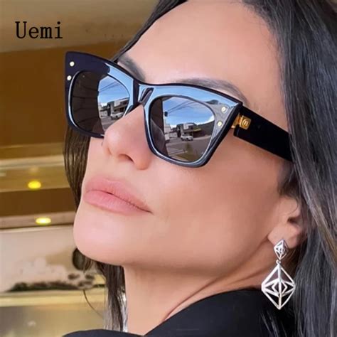 Sunglasses Cat Eye Brand Designer Eyeglasses Women Black Cat Eye