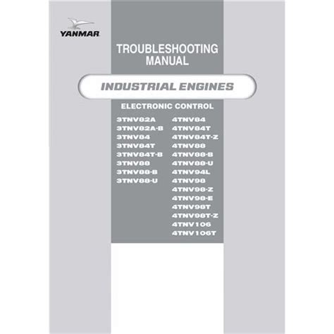 Yanmar Tnv Series Engine Pdf Diagnostic Technical Manual