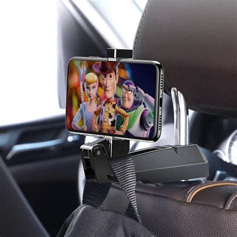 Baseus Car Holder Backseat Vehicle Phone Holder Hook Black Ishop