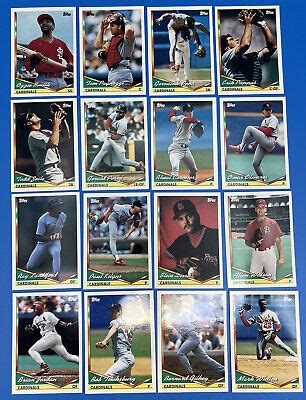 Topps St Louis Cardinals Team Set Traded Cards Ozzie Smith