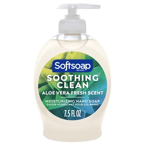 Softsoap Soothing Clean Liquid Hand Soap Aloe Vera Scented Liquid Hand Soap 75 Oz