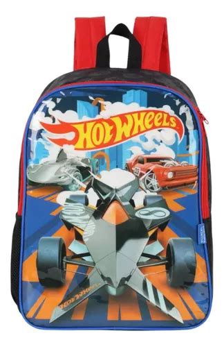 Mochila Hot Wheels Costa Escolar Corrida Luxcel Frete grátis
