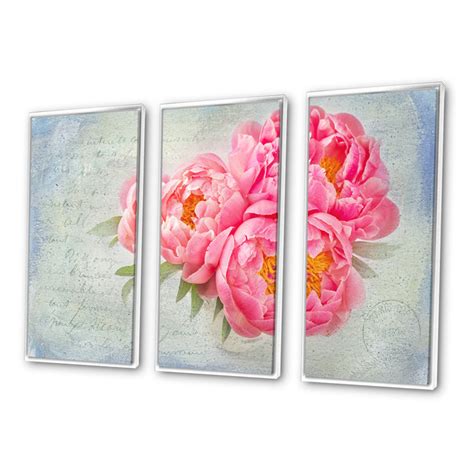 Ophelia Co Pink Peony Flowers In White Vase Framed On Canvas