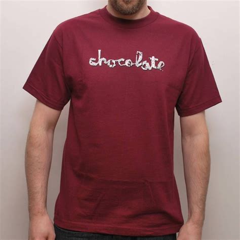 Chocolate Skateboards Chocolate Covina Chunk Skate T Shirt Burgundy Chocolate Skateboards From