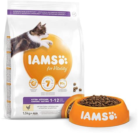 Croquette IAMS Vitality Chaton Poulet 10kg Leroy Merlin