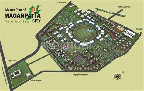 Master Plan Magarpatta City Mulberry Gardens Hadapsar Pune