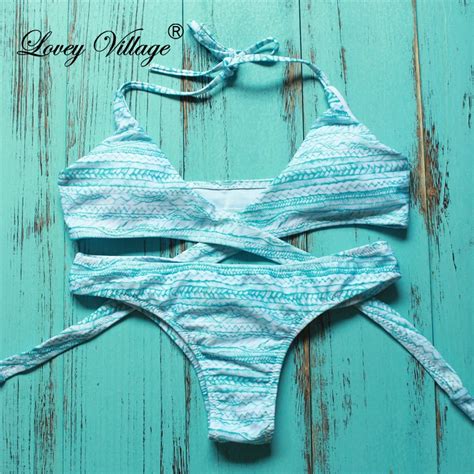 Lovey Village Sexy Brazilian Bikini Swimwear Women Swimsuit