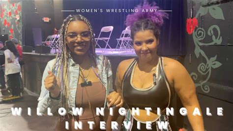 Willow Nightingale Interview Womens Wrestling Army Youtube