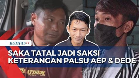 Bareskrim Periksa Saka Tatal Sebagai Saksi Dugaan Keterangan Palsu Aep