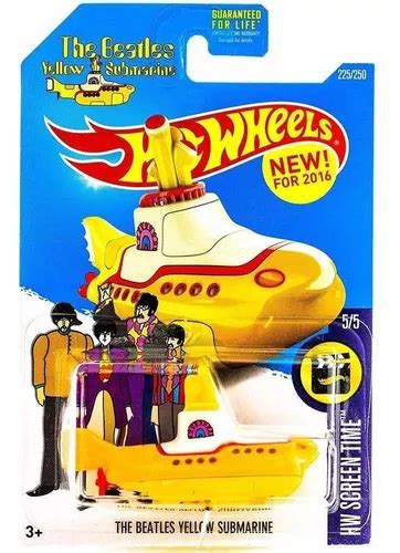 Hot Wheels The Beatles Yellow Submarine Cartela Americana Parcelamento Sem Juros