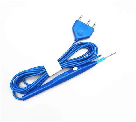 Disposable Smoke Evacuation Electrosurgical Diathermy Pencil With Blade