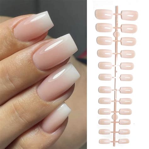 Faux Ongles En Forme De Cercueil 120 Pi Ces Pointes En Acrylique D Grad