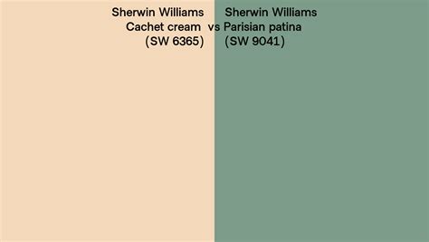 Sherwin Williams Cachet Cream Vs Parisian Patina Side By Side Comparison