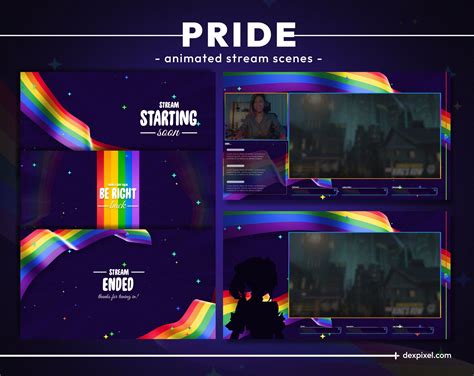 Pride Rainbow Colors Twitch Stream Scenes Twitch Animated Etsy