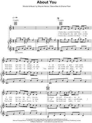 "About You" Sheet Music - 1 Arrangement Available Instantly - Musicnotes