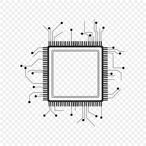Smart Chip Hd Transparent Smart Technology Chip Electronic Technology