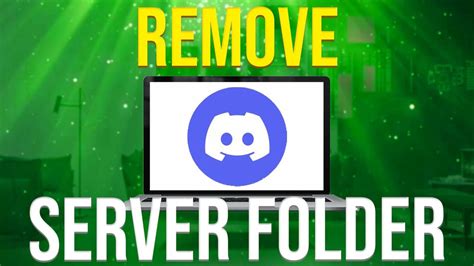 How To Remove Server From Folder On Discord New Youtube