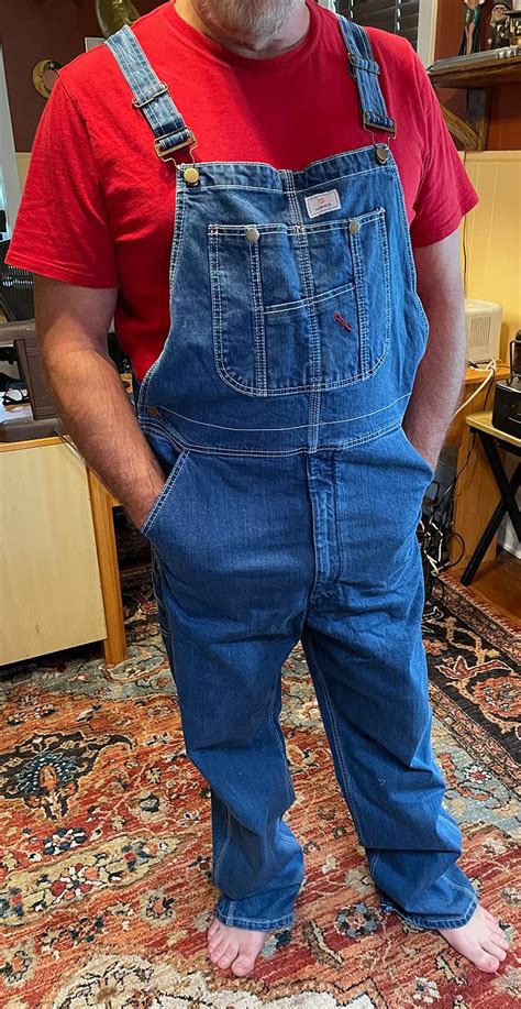 Mens Denim Bib Overalls Hisea