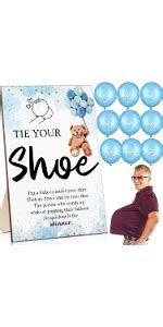 Amazon Roowest 51 Pcs Tie Your Shoe Baby Shower Game Woodland