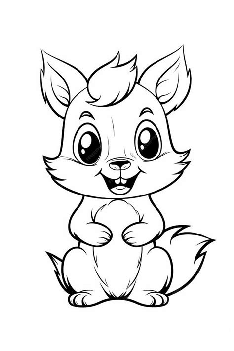 Premium Ai Image A Cartoon Cat Sitting On Its Hind Legs With A Big