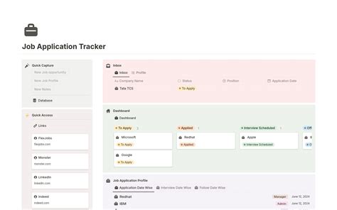 Job Application Tracker Template Notion Marketplace