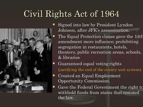 Civil Rights Act Of 1964 Text Texte Préféré