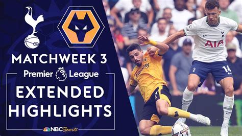 Tottenham Hotspur V Wolves Premier League Highlights 8202022