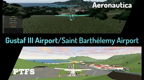 Saint Barth Lemy Airport Ptfs And Aeronautica Comparison Youtube