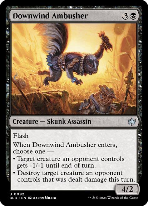 Downwind Ambusher Bloomburrow Foil Standard Card Kingdom