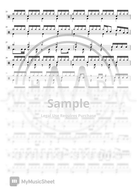 Spyair Some Like It Hot Drum Sheet Music By Hmd Online Studio