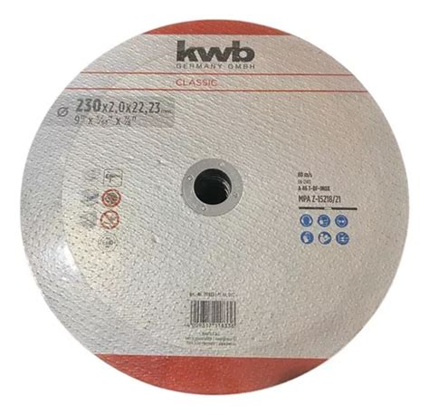 Disco De Corte Metal Kwb Einhell 230 X 1 9mm Amoladora