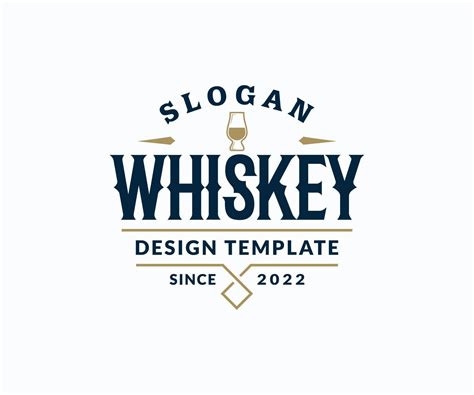 Whiskey Logo Design Template. Wine Logo 10625869 Vector Art at Vecteezy