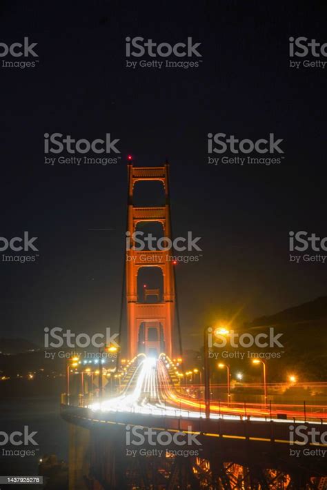 Golden Gate Bridge At Night 1 Stock Photo - Download Image Now ...