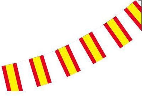 X Papieren Slinger Spanje Meter Spaanse Vlag Supporter