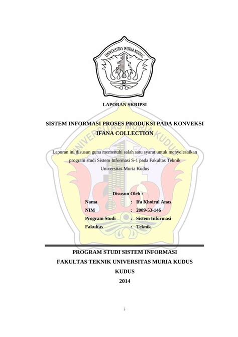 Pdf Program Studi Sistem Informasi Fakultas Teknik Eprints Umk Ac Id