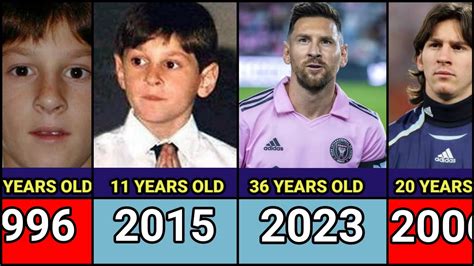 Lionel Messi Transformation From To Years Old Youtube