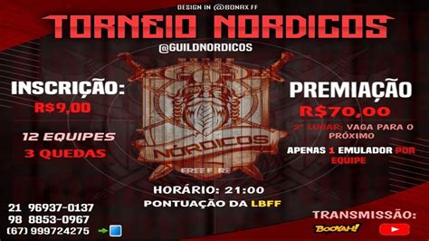 🔥 Torneio DiÁrio Da Guilda NÓrdicos 🔥 Free Fire Ao Vivo 🔥 Youtube