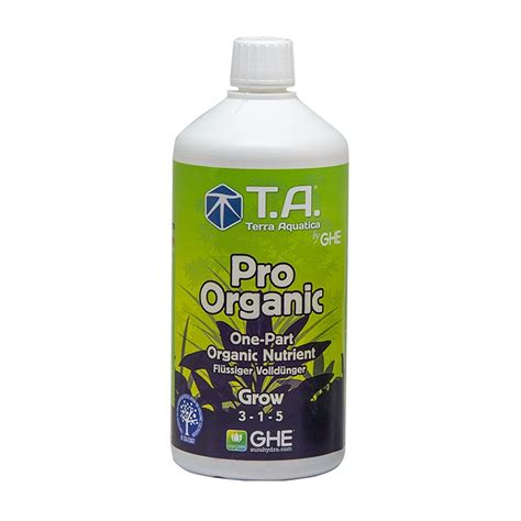 Terra Aquatica GHE Pro Organic Grow 1L Groeimeststof