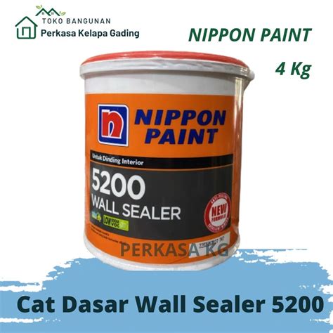 Jual Cat Dasar Wall Sealer 5200 4 Kg Nippon Paint Interior Anti Kelupas