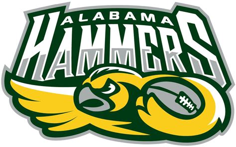 Alabama Hammers Logo - Primary Logo - Professional Indoor Football League (PIFL) - Chris Creamer ...