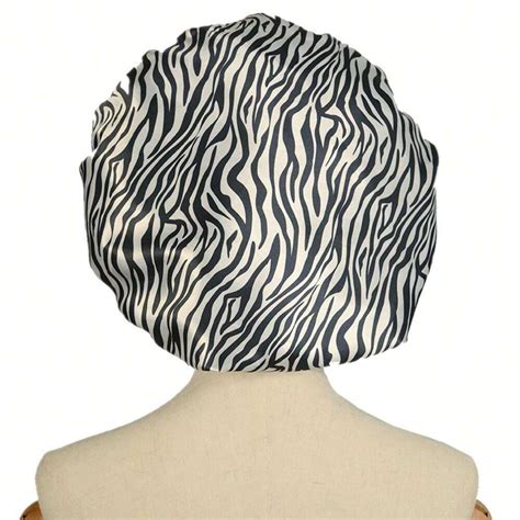 Gorro De Sat N De Estampado De Leopardo Grande Para Mujeres Protege