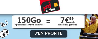 Fin des promos NRJ Mobile le forfait illimité 150Go à 7 99 et l offre