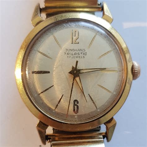 Junghans Trilastic 17 jewels goud doublé originele Catawiki