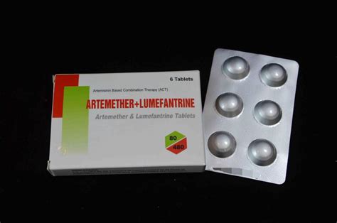 Artemether and Lumefantrine Tablet In House 80MG/480MG China Manufacturer