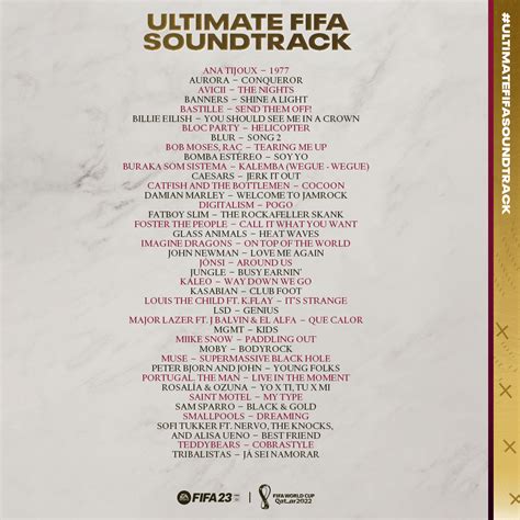 Electronic Arts Ea Sports Unveils The Ultimate Fifa Soundtrack