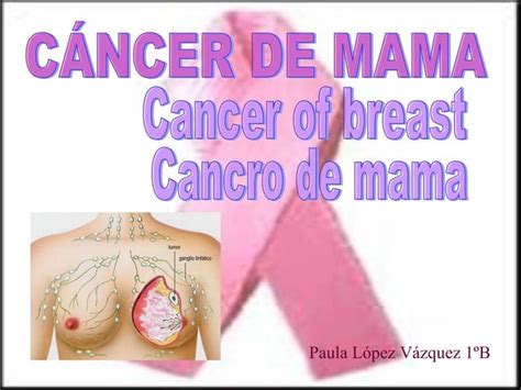 CANCER DE MAMA PPT