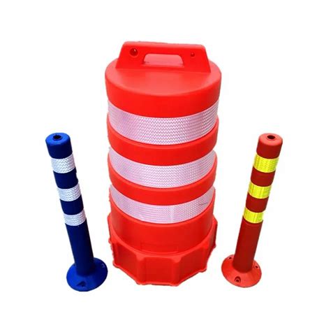 Orange Pe Traffic Drum Crash Barrels Road Safety Barrel Warning