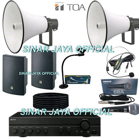 Jual Paket Toa Horn 50 Watt Paket Toa Masjid Zh5050 Paket Sound System