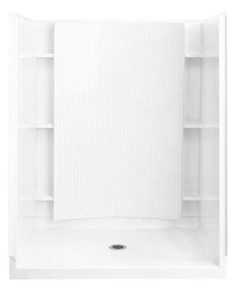 Aquatic Everyday 60 In X 36 In X 79 In 1 Piece Shower Stall With Left