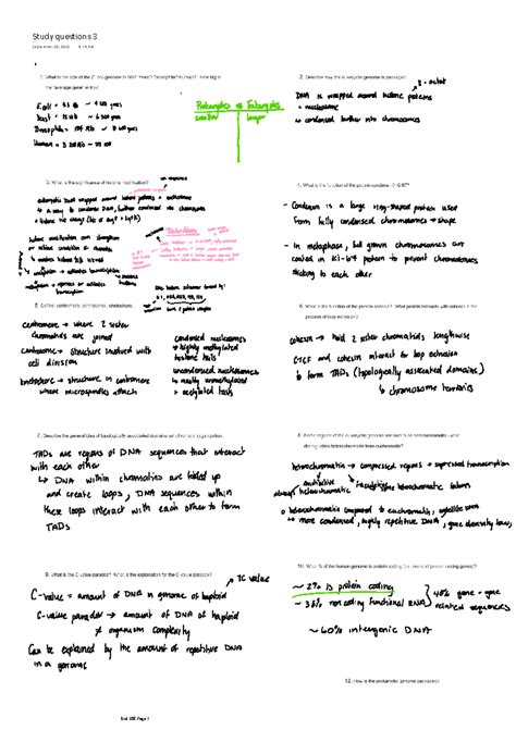 BIOL 308 Study Questions 3 BIOL 308 Study Questions 3 September 30